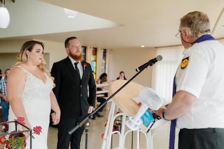 Wedding ceremony by Dr. Gerrit Rademeyer in Winburg