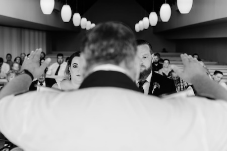 Wedding ceremony by Dr. Gerrit Rademeyer in Winburg