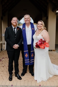 Wedding ceremony by Dr. Gerrit Rademeyer in Winburg