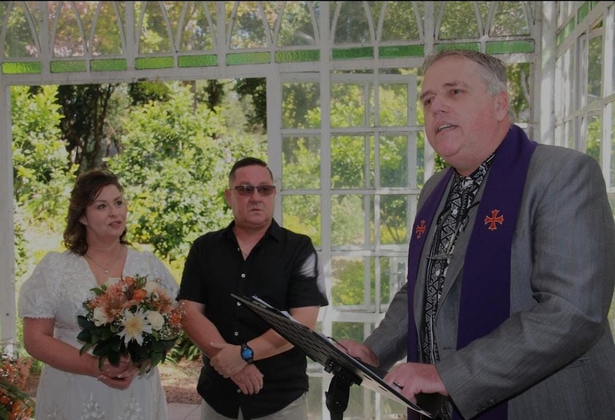 Wedding ceremony by Dr. Gerrit Rademeyer in Winburg