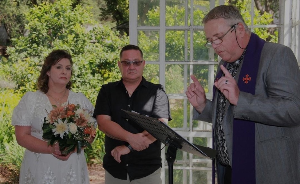 Wedding ceremony by Dr. Gerrit Rademeyer in Winburg