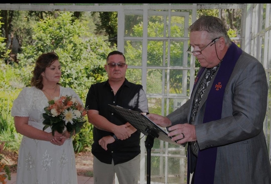 Wedding ceremony by Dr. Gerrit Rademeyer in Winburg
