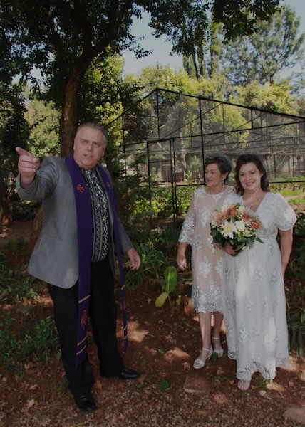 Wedding ceremony by Dr. Gerrit Rademeyer in Winburg