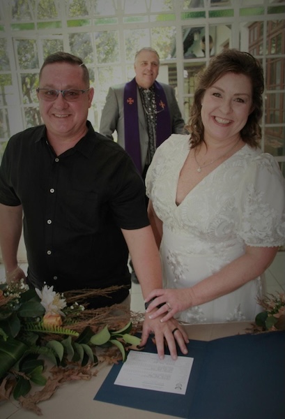 Wedding ceremony by Dr. Gerrit Rademeyer in Winburg