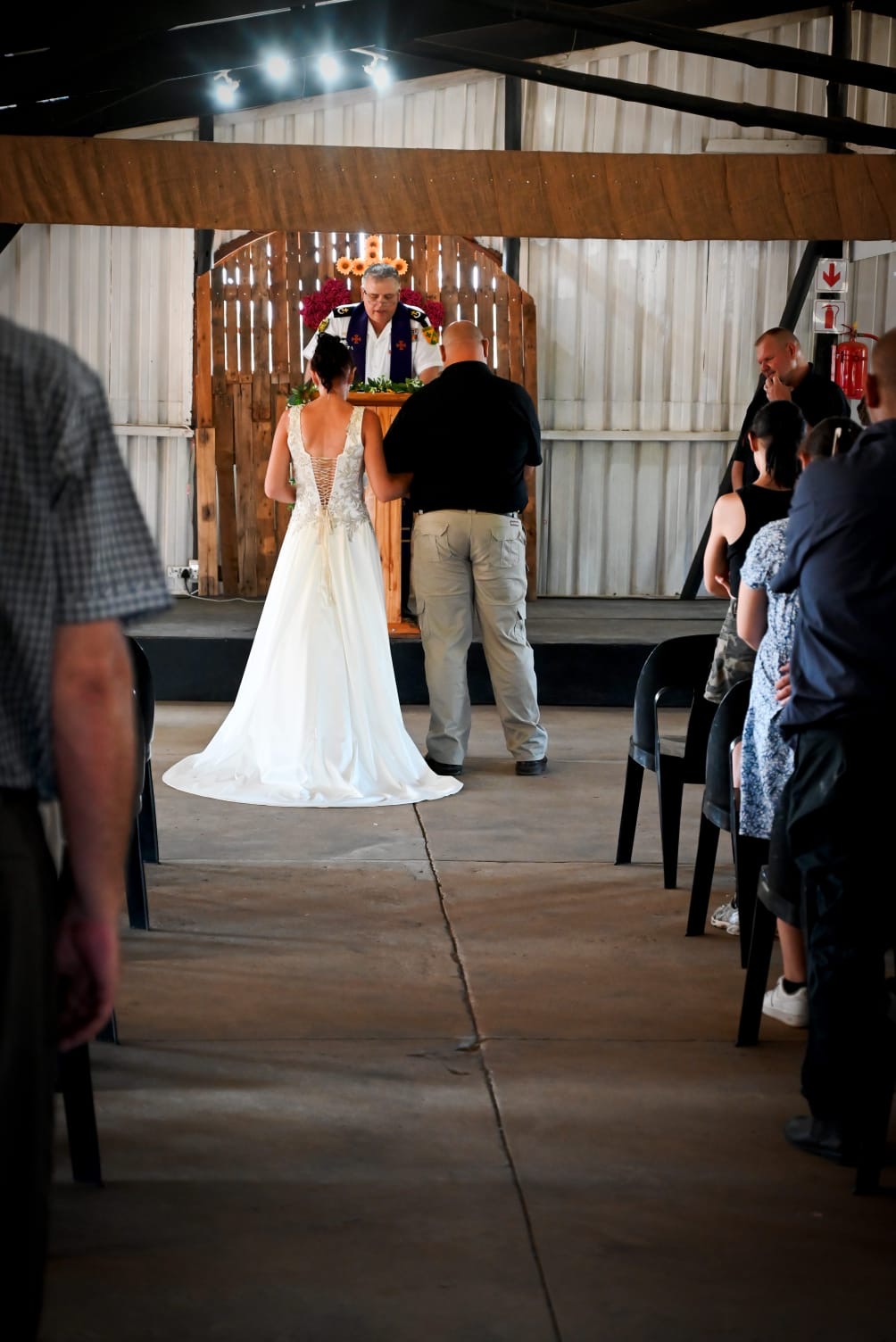 Wedding ceremony by Dr. Gerrit Rademeyer in Winburg