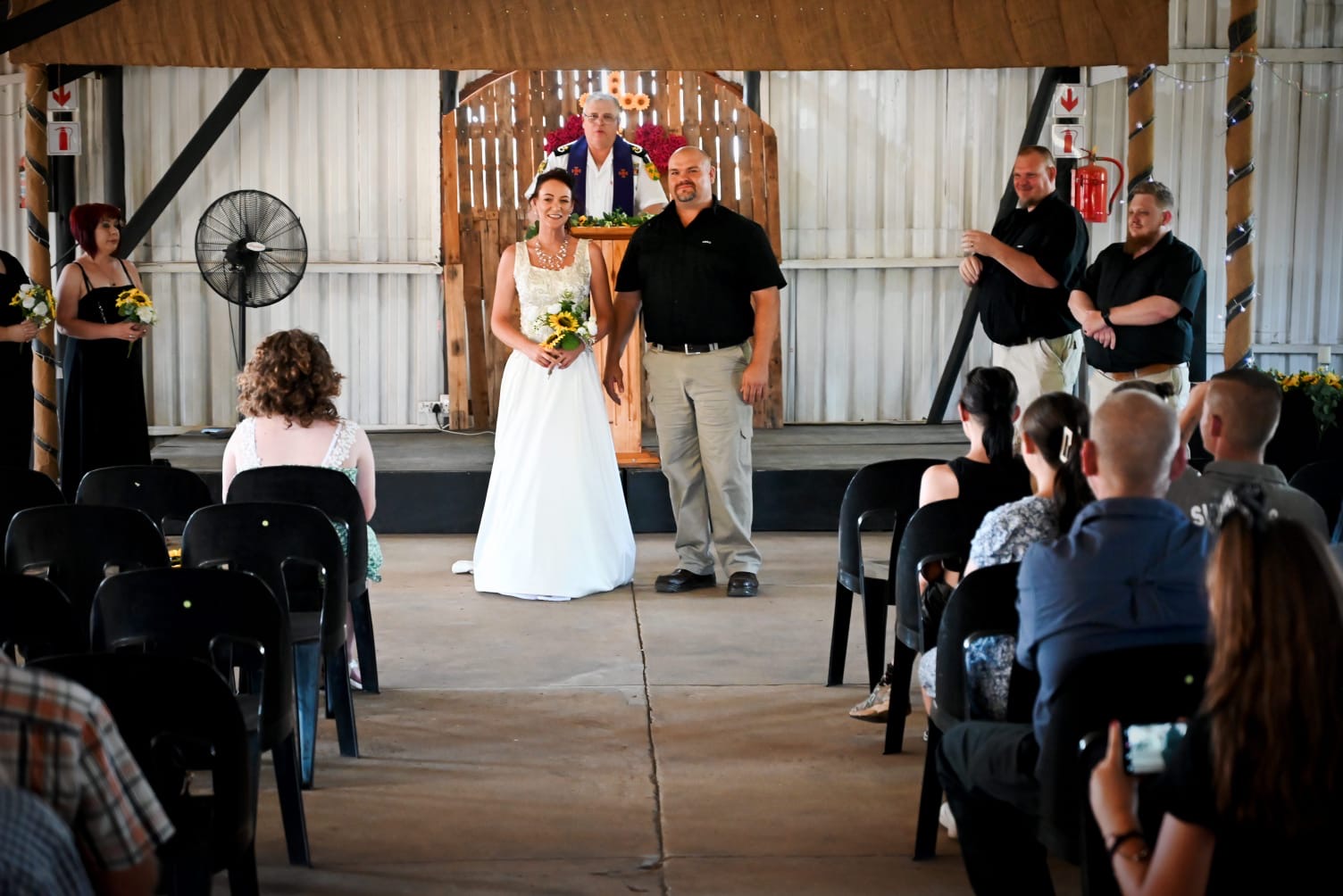 Wedding ceremony by Dr. Gerrit Rademeyer in Winburg