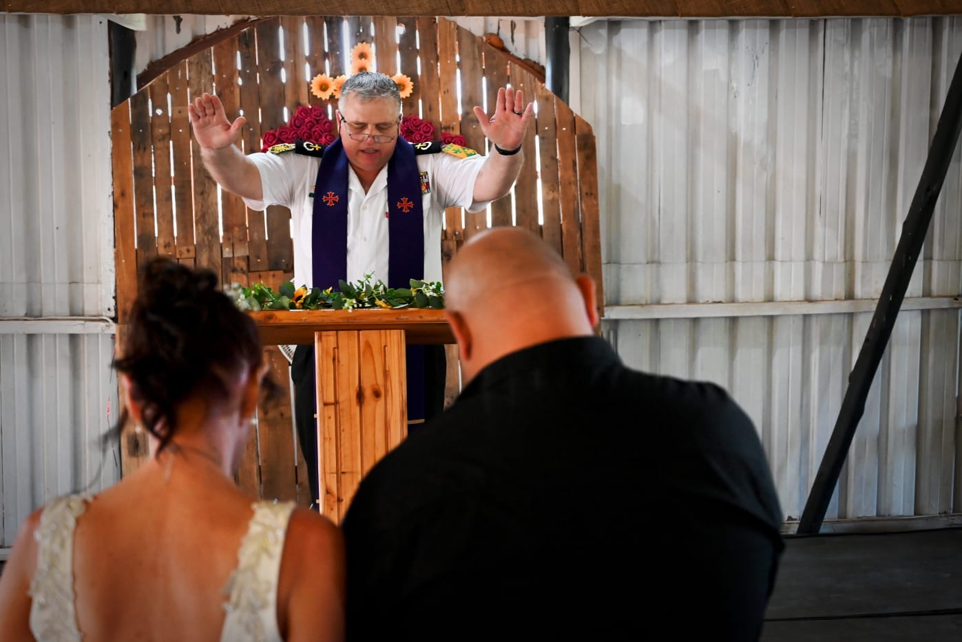 Wedding ceremony by Dr. Gerrit Rademeyer in Winburg